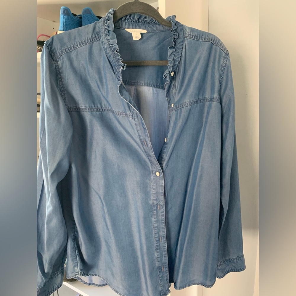 Chambray shirt worn five times.